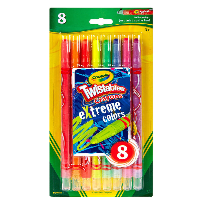 Crayola Twistables Extreme Colours Crayons 8pk