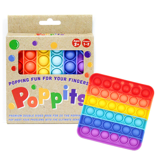 Poppits Double-Sided Rainbow Fidget Popping Sensory Toy