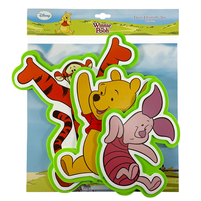 Disney Winnie The Pooh Foam Wall Decorations 3pk