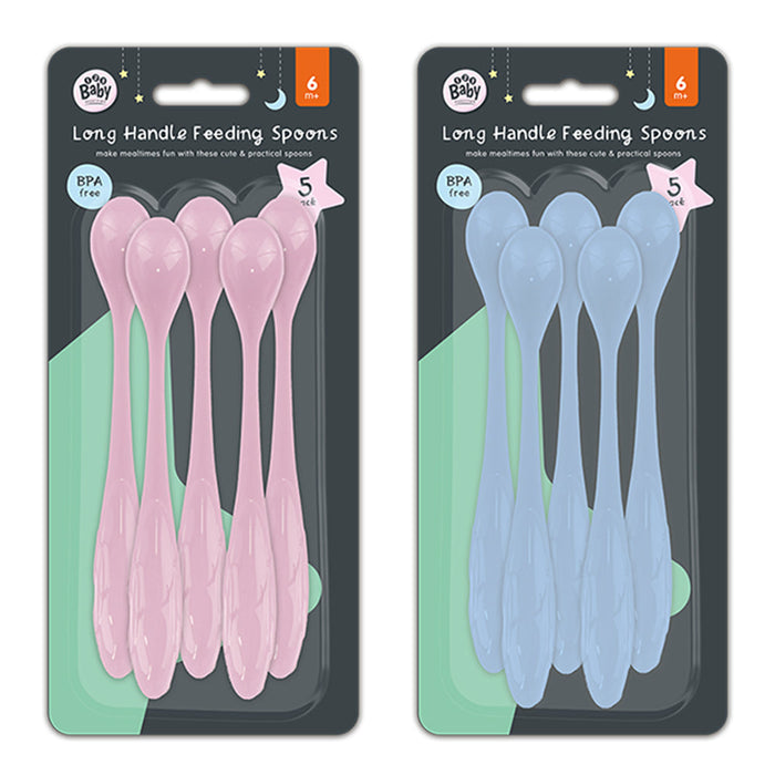Baby Essentials Long Handle Feeding Spoons 5pk