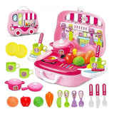 Kitchen Cooking Pretend Play Carry Along Case Playset