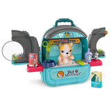 Pet Hospital Backpack With Figure & Accessories Playset - Blue