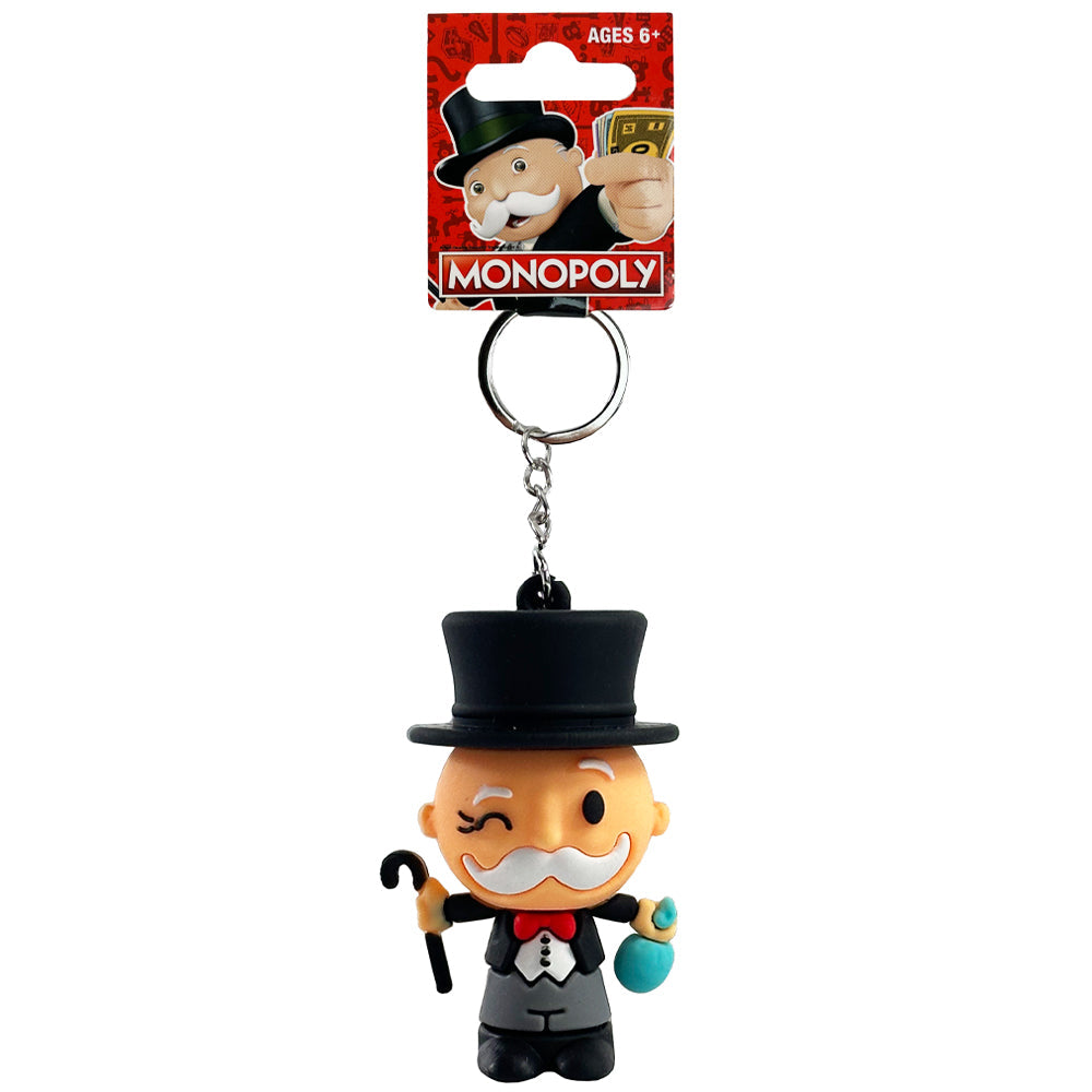 Mr Monopoly 3D Collectible Hasbro 5cm Figure Keychain