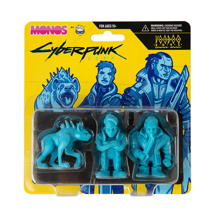 Cyberpunk 2077 Monos Voodoo Boys Collectible Mini Figure 3pk (Blue)