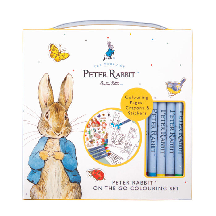 Peter Rabbit On The Go Colouring Set With Crayons & Stickers