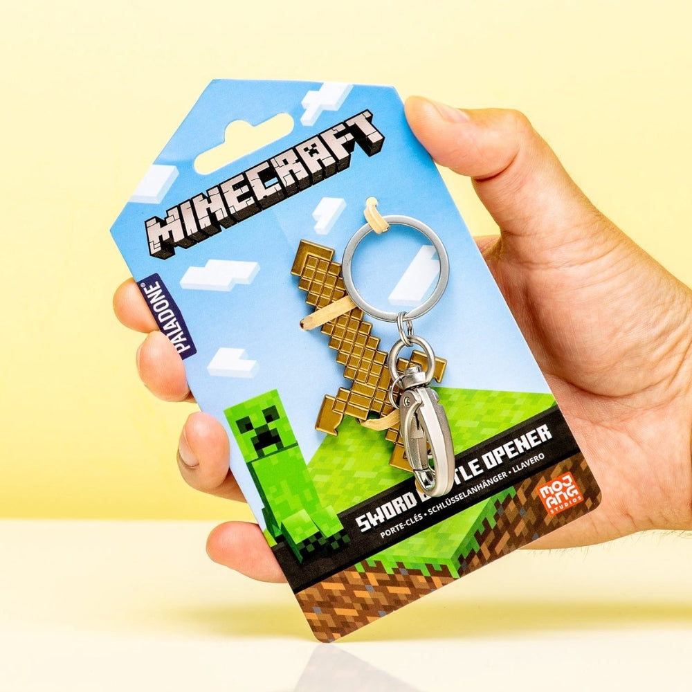 Minecraft Sword Bottle Opener  Official Paladone Novelty Keyring