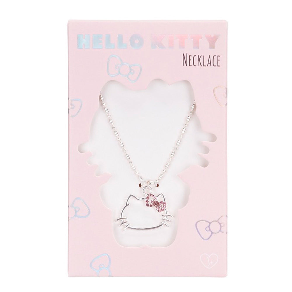 Hello Kitty Jewellery Pink Bow Charm Necklace