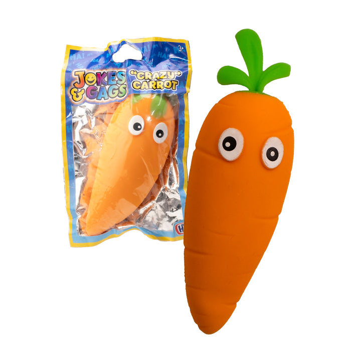 Jokes & Gags Crazy Carrot Stretchy Fidget Sensory Toy