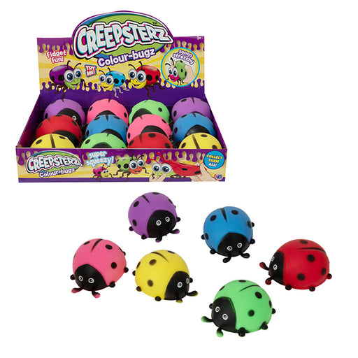 Creepsterz Colour Bugz Ladybug Squeezy Fidget Sensory Toy