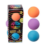 Squish Squeeze Neon Squish Ball 3pk