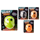 Alien Invasion Splatter Pods Throw Squeeze & Stick Toy