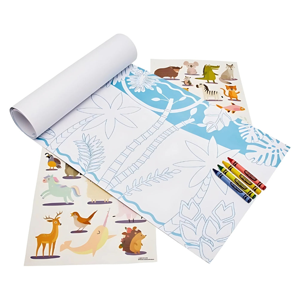 Crayola Animal Kingdom Colour Roll - Colour Your Own Giant 3m Jungle Scene