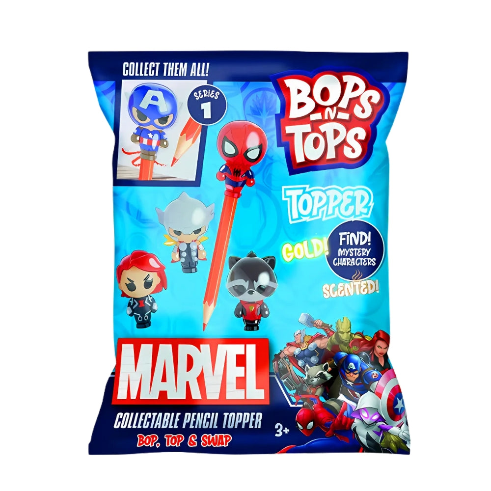 Bop 'N Tops Marvel Collectible Pencil Topper Blind Bag