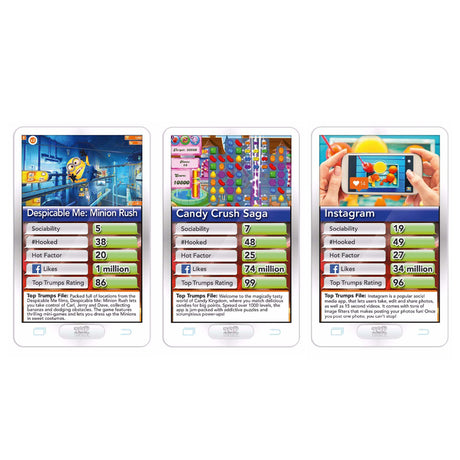 Top Trumps Hottest 30 Apps Card Game