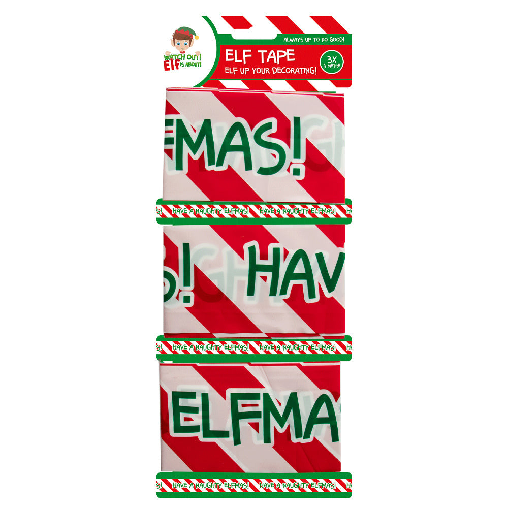 Christmas Elf Tape 3m 3pk