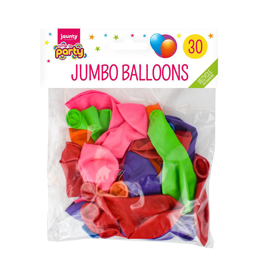 Jumbo Balloons 30pk