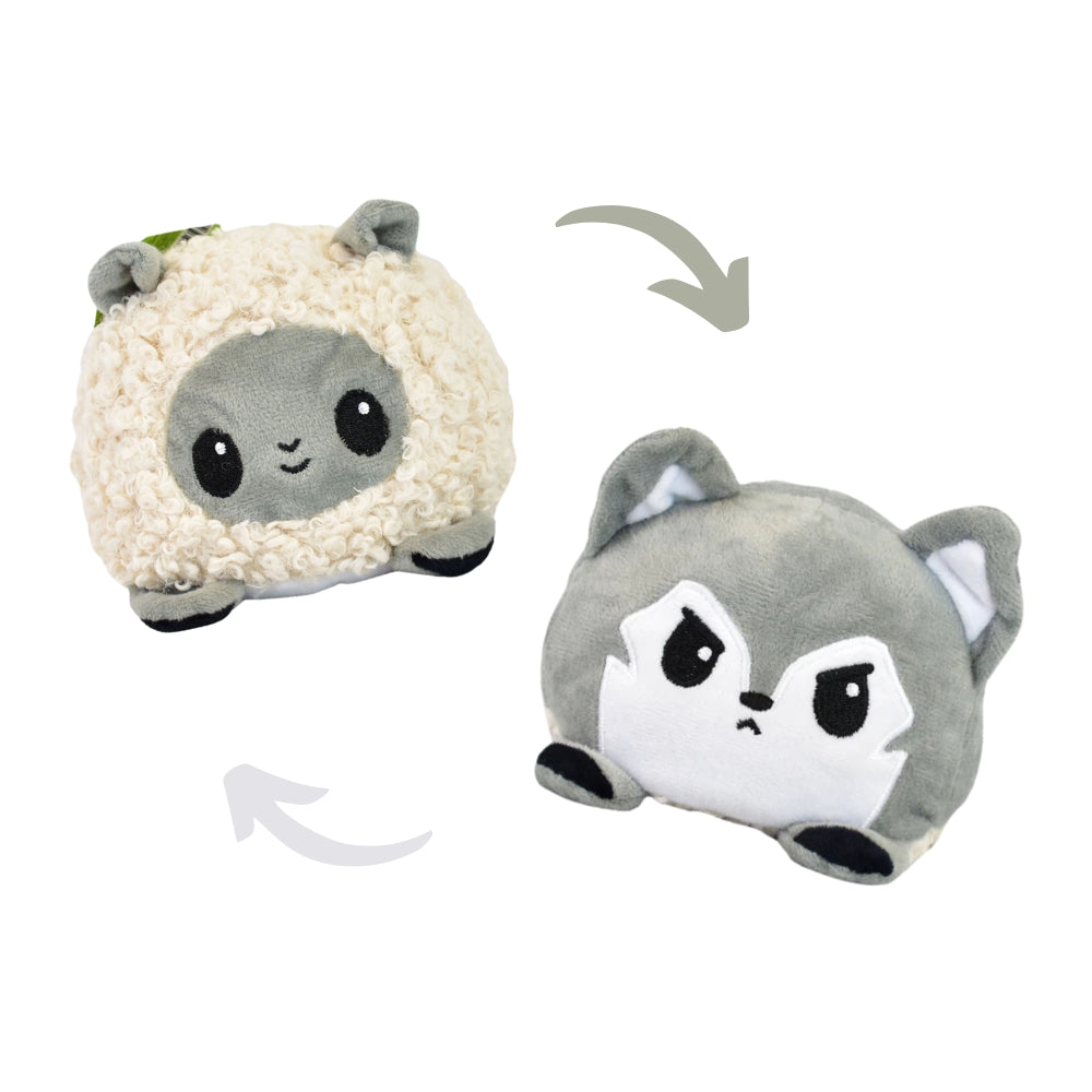 Moody Pets Reversible Soft Plush Animal Toy