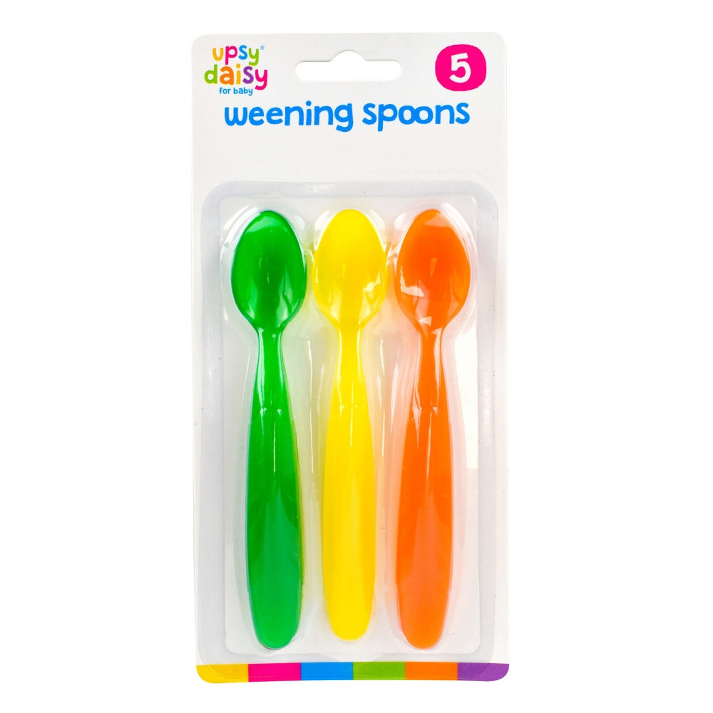 Upsy Daisy Baby Weening Spoons 5pk