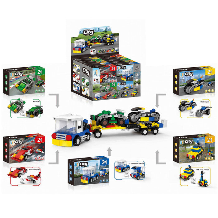 City Vehicle 2-In-1 Buildable Brick Kit