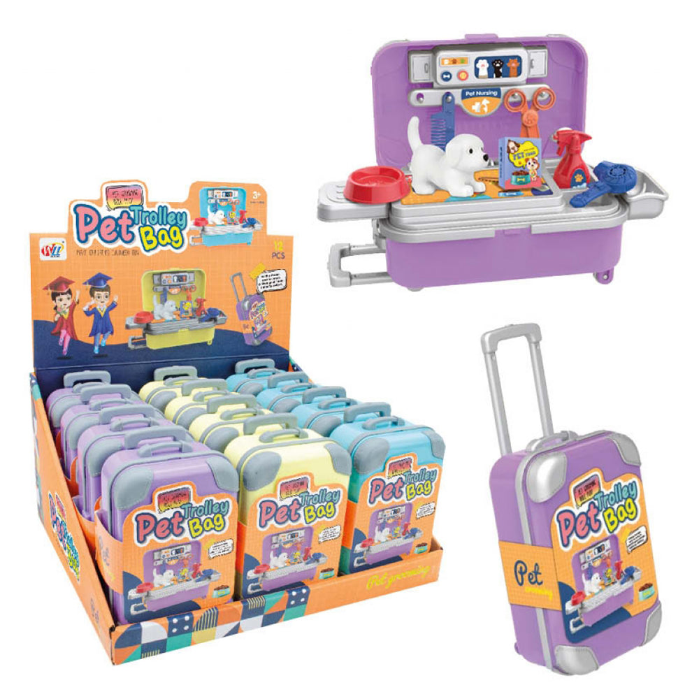 Pet Trolley Bag Suitcase Play Set