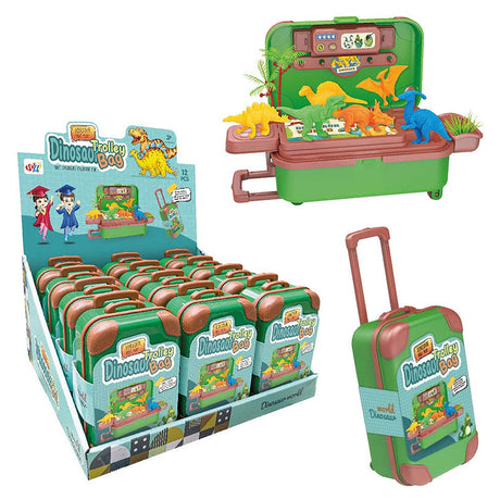 Dinosaur Trolley Bag Suitcase Play Set