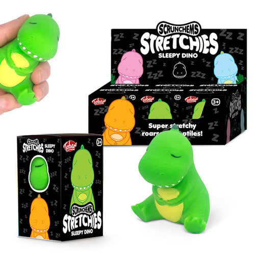 Scrunchems Stretchies Sleepy Dinosaur Squishy Fidget Sensory Toy