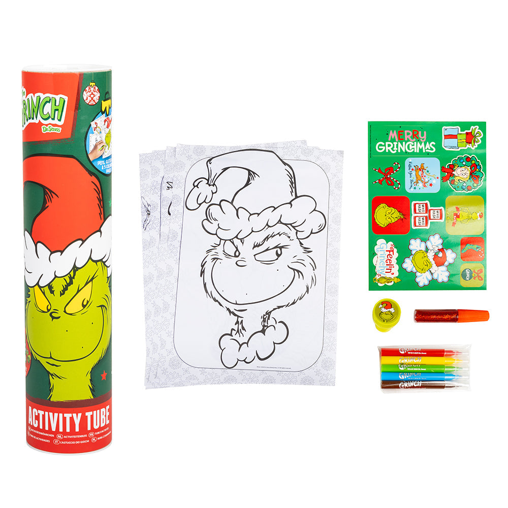 The Grinch Christmas Activity Tube With Stickers & Crayons