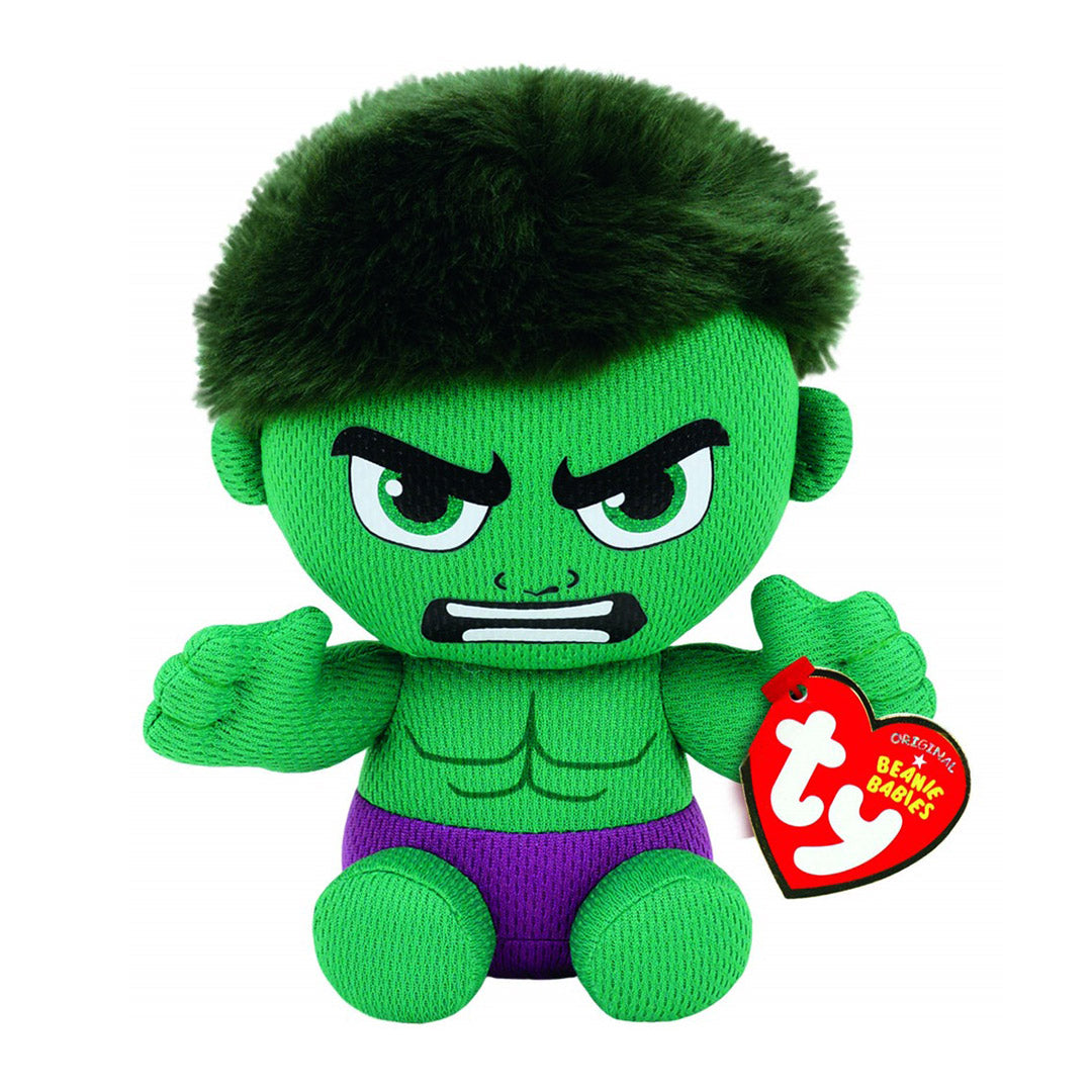 TY Beanie Babies Marvel Hulk 6" Soft Plush Toy