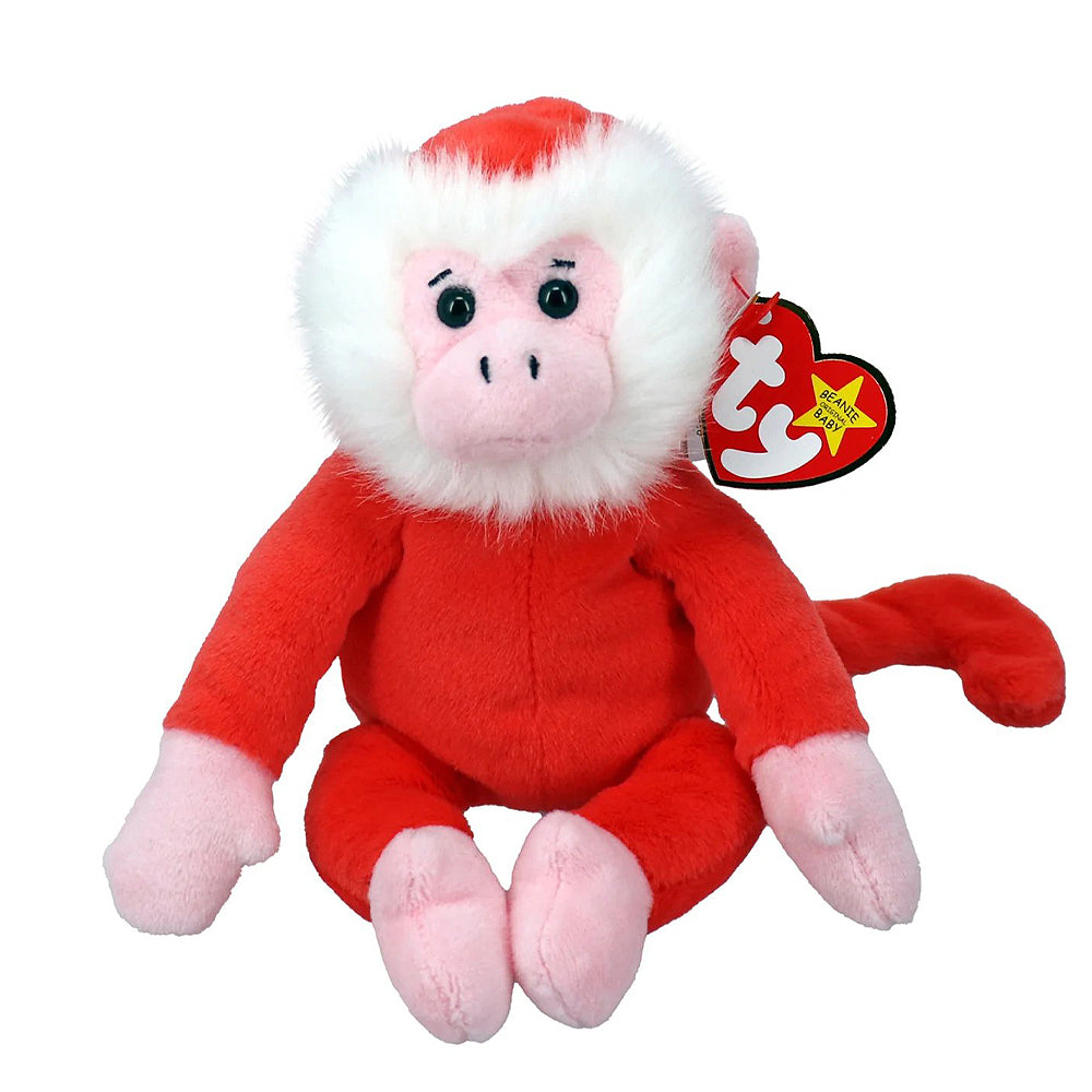 TY Original Beanie Babies 15cm Soft Plush Toy - Foster Monkey II