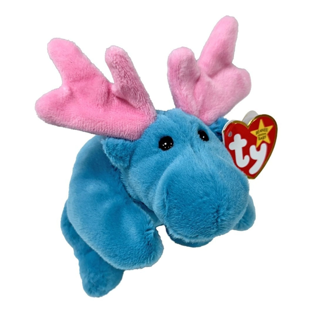 TY Original Beanie Babies 15cm Soft Plush Toy - Hudson Moose II