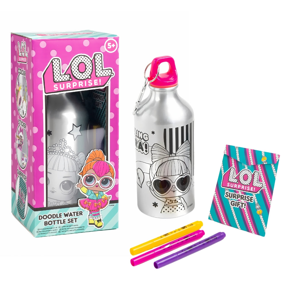 LOL Surprise Doodle Water Bottle Set