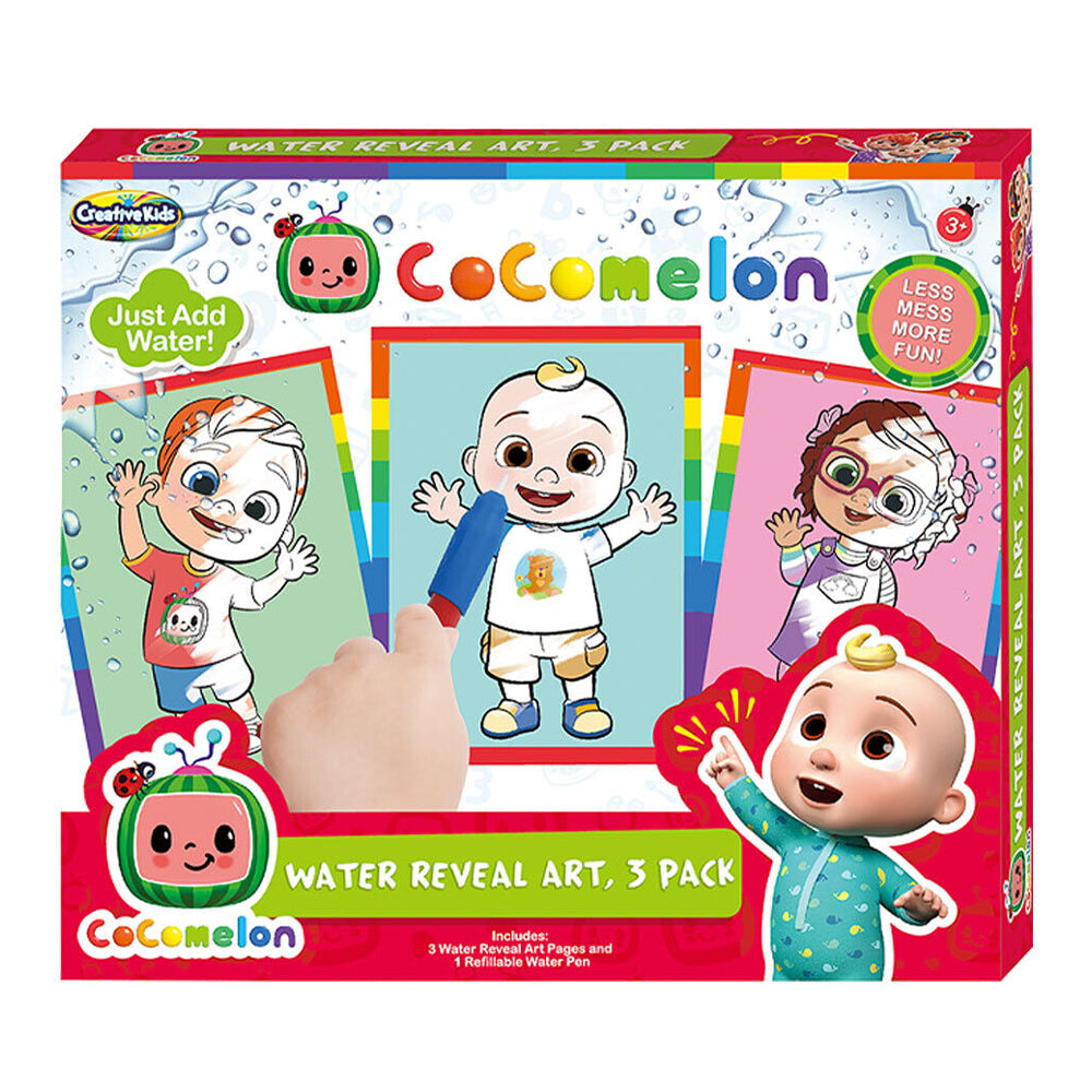 Cocomelon Water Reveal Art 3pk Kit