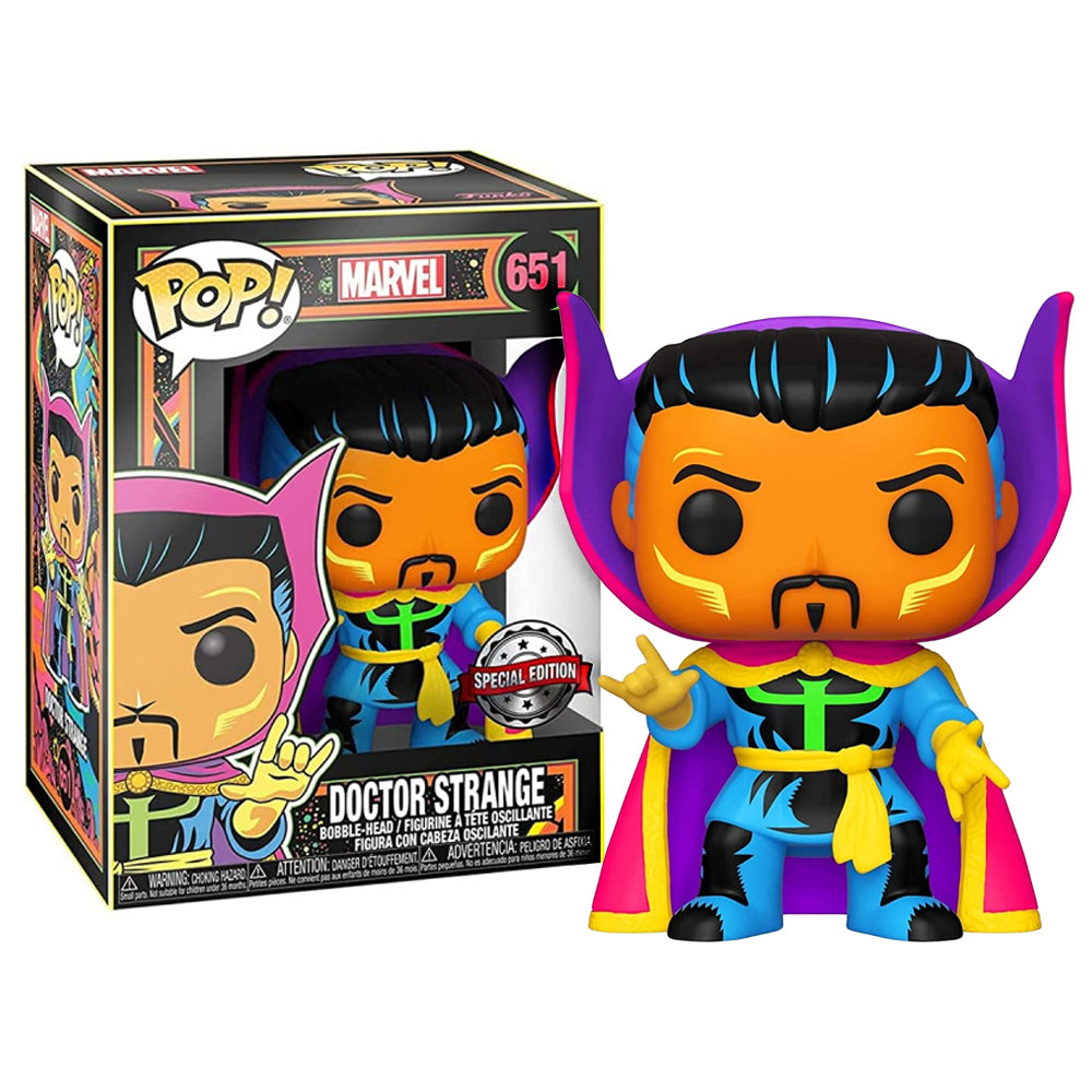 Funko POP Marvel Doctor Strange Collectible Vinyl Figure - Black Light Edition