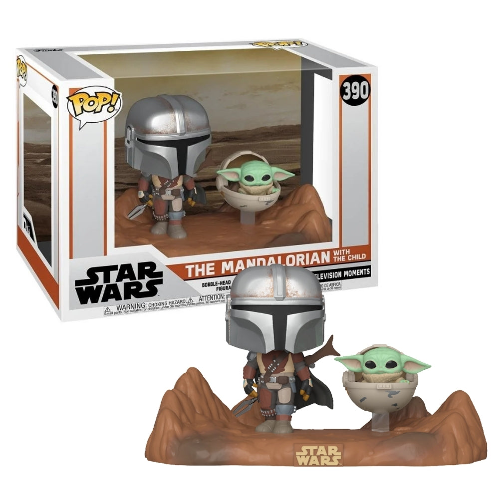 Funko POP Moments Star Wars The Mandalorian With The Child Collectible Vinyl Figure