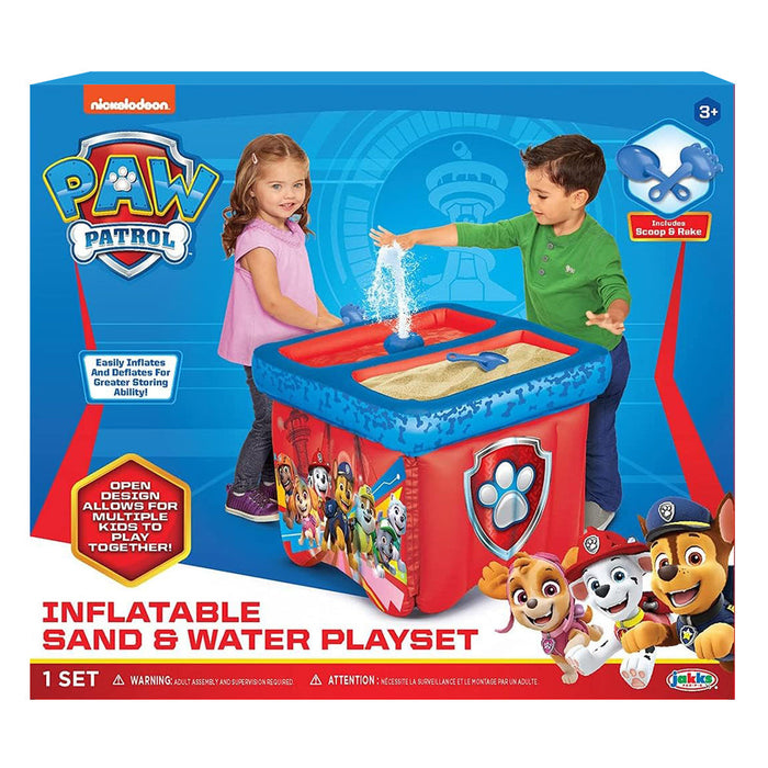 Nickelodeon Paw Patrol Inflatable Sand & Water 2-In-1 Table Play Set