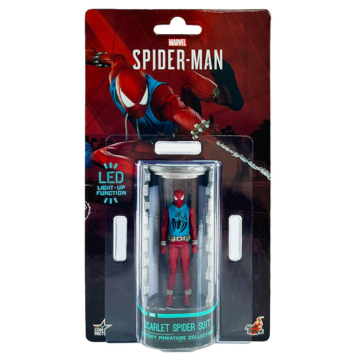 Hot Toys Marvel Spider-Man Scarlet Spider Suit Armory Miniature 12cm Figure
