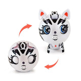 Zoobles Secret Partiez Zebra Pop Roll & Play Figure