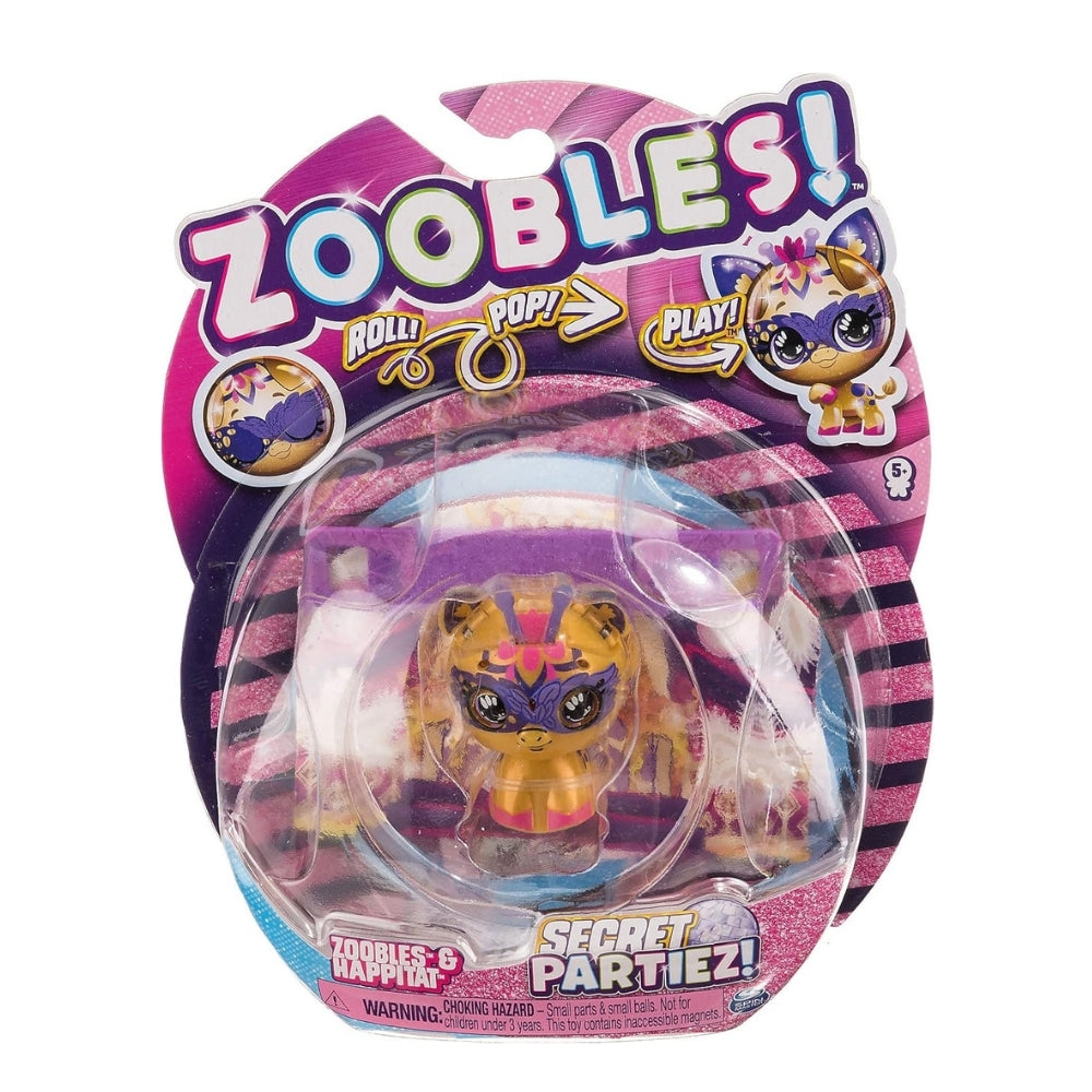 Zoobles Secret Partiez Giraffe Pop Roll & Play Figure