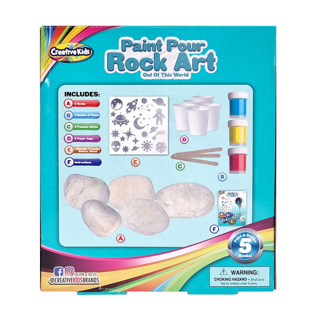 Paint & Pour Rock Art Craft Kit