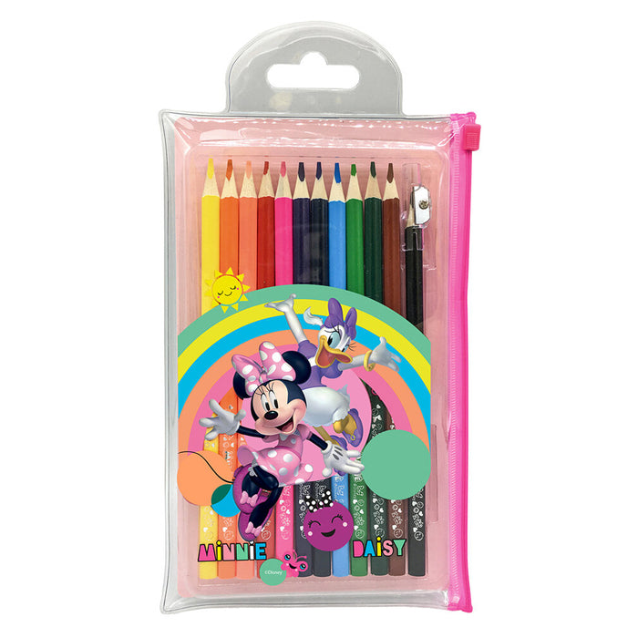Disney Minie Mouse Colour Pencils In PVC Pouch