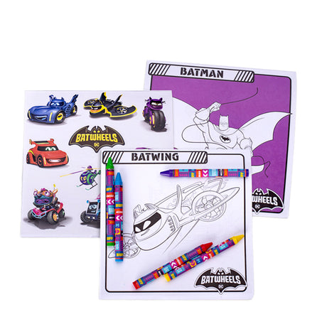 DC Batman Batwheels On The Go Colouring Set