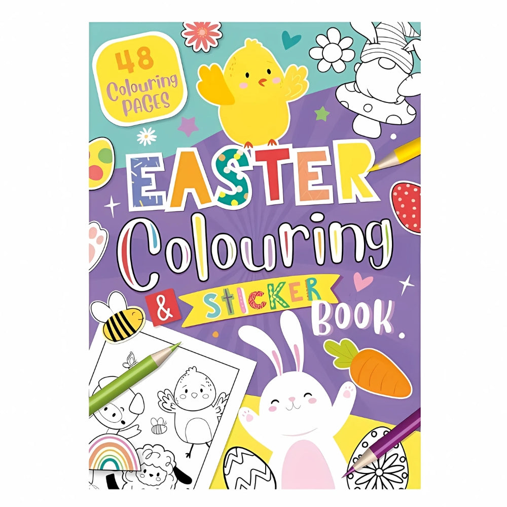 Easter Colouring & Sticker 48 Page Book