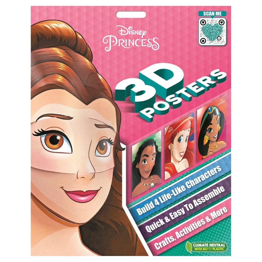 Disney Princess 3D Posters Build Your Own Craft Pack