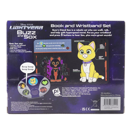 Disney Pixar Lightyear Buzz & Sox Interactive Book And Wristband With Sound Set