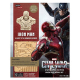 IncrediBuilds Marvel Civil War Iron Man 3D Wood Model & Book DIY Kit