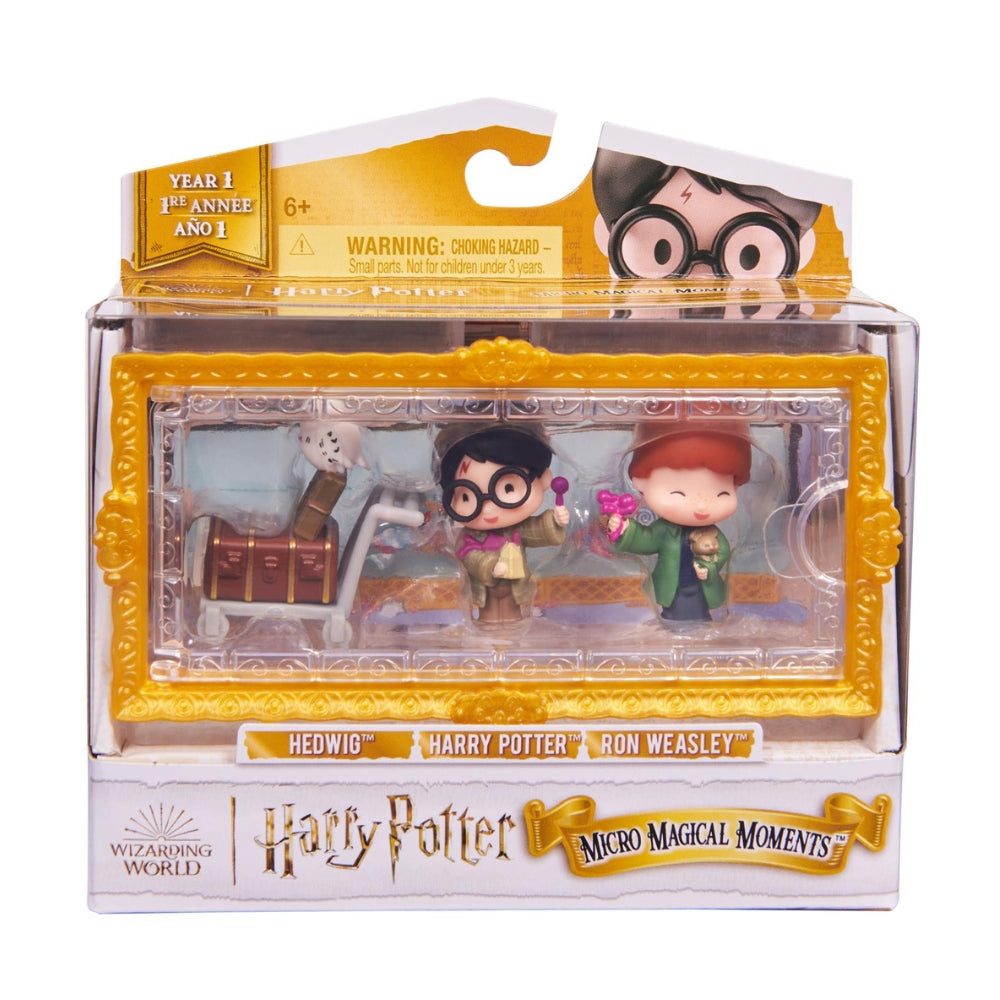 Harry Potter Micro Magical Moments Year 1 Hedwig Harry Ron 3 Figure Pack