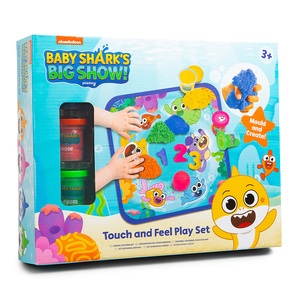 Baby Shark Touch & Feel Play Set With Dough & Play Mat