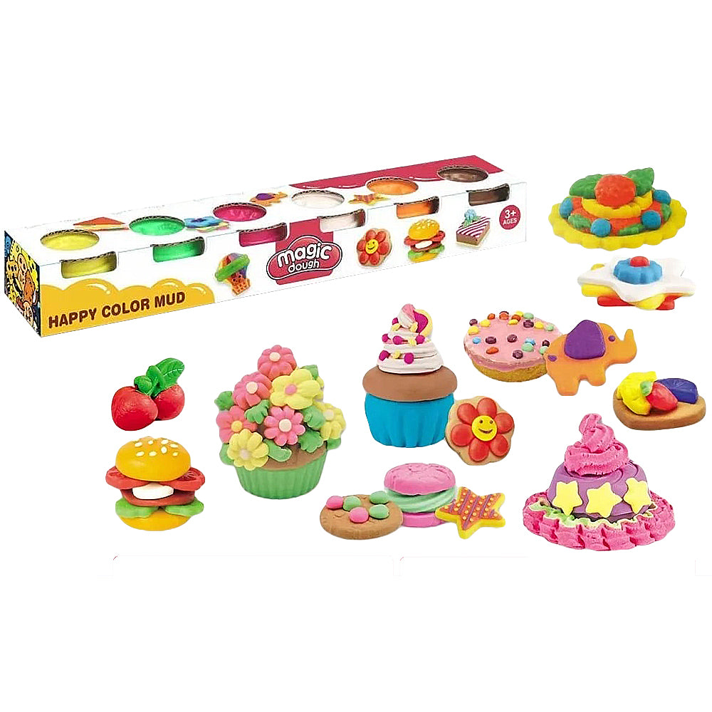 Magic Dough Cupcake Mini Dough Tub 6pc Set