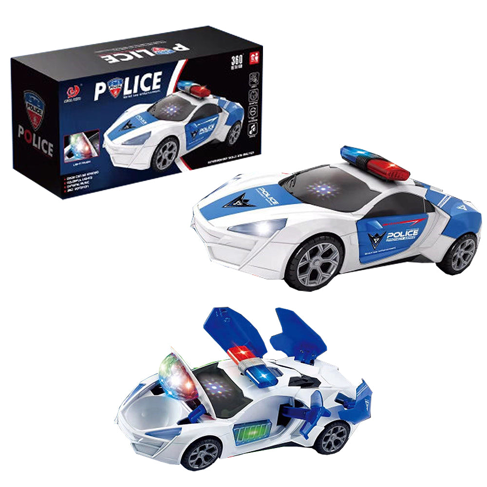 Police Sports Car With Light & Sound Vehicle Toy