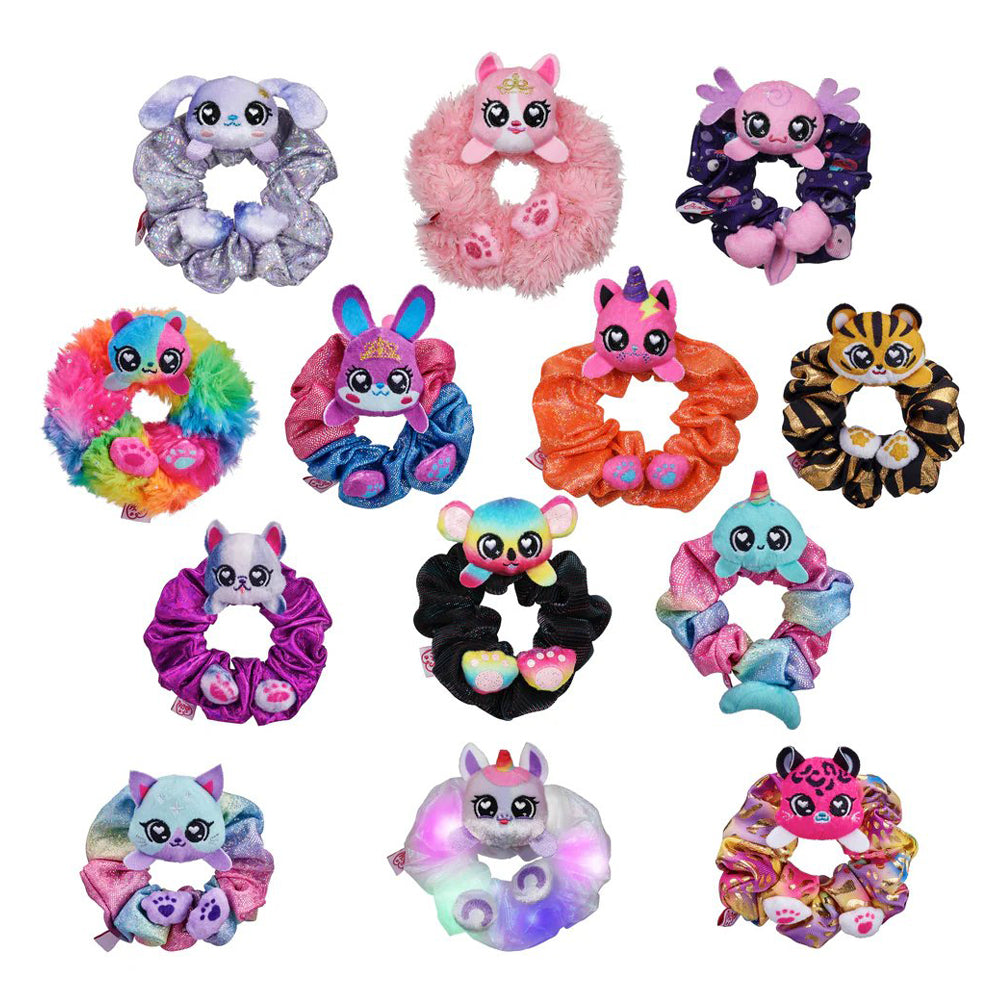 ScrunchMiez Shimmer Series Transforming Scrunchie Animal Bobble